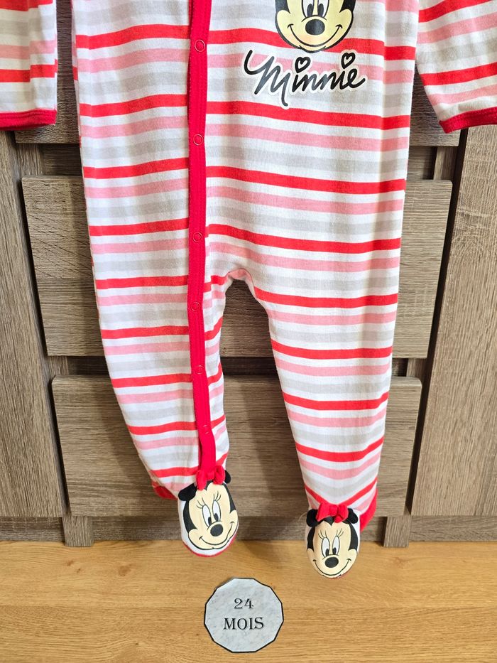Vêtement Bébé Fille - Pyjama Minnie - Disney - 24 mois 92 cm - photo numéro 4