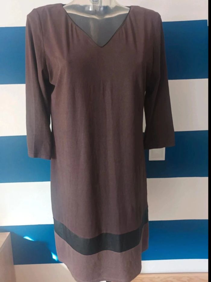 Jolie robe marron Cache Cache taille 42
