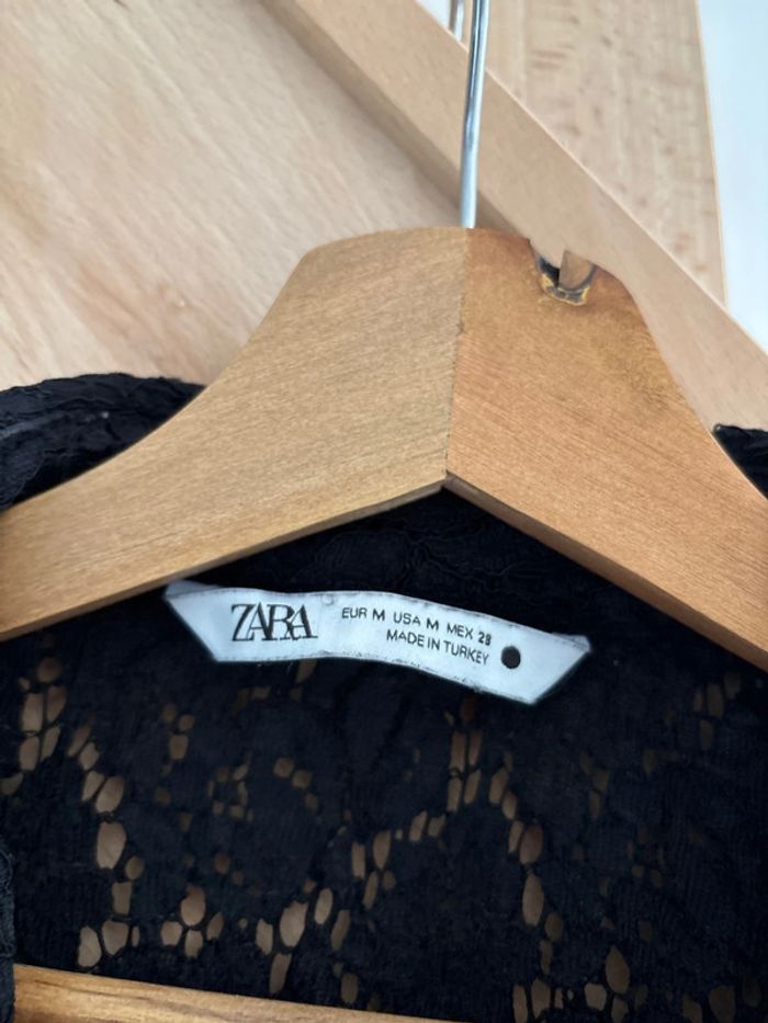 Chemise dentelle noire Zara - photo numéro 2