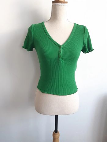 Haut vert manches courtes Kiabi XXS