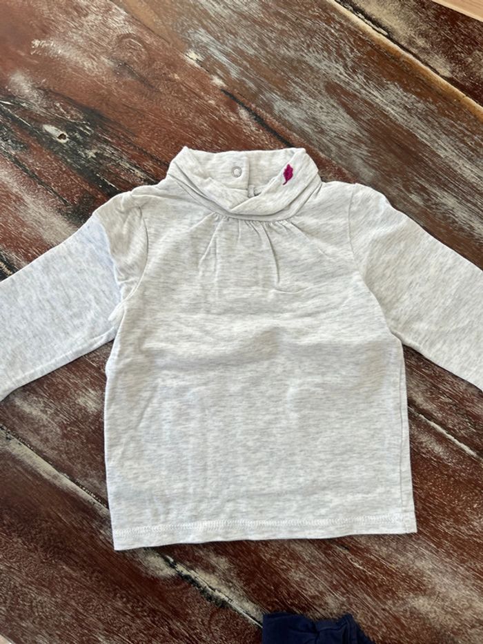 Lot 4 tee shirt fille 9 mois - photo numéro 4