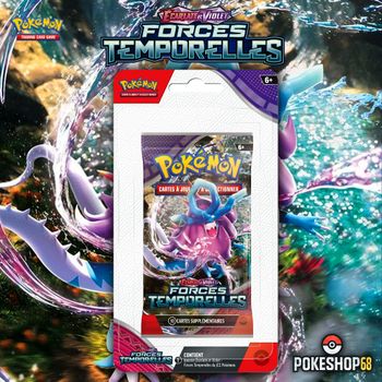 ⏳ Blister Pokémon Écarlate & Violet 5 – Forces Temporelles – 1 Booster sous blister