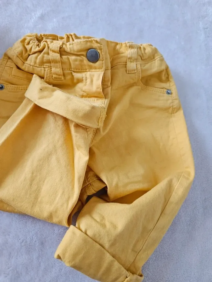Pantalon jaune elasthanne - photo numéro 3