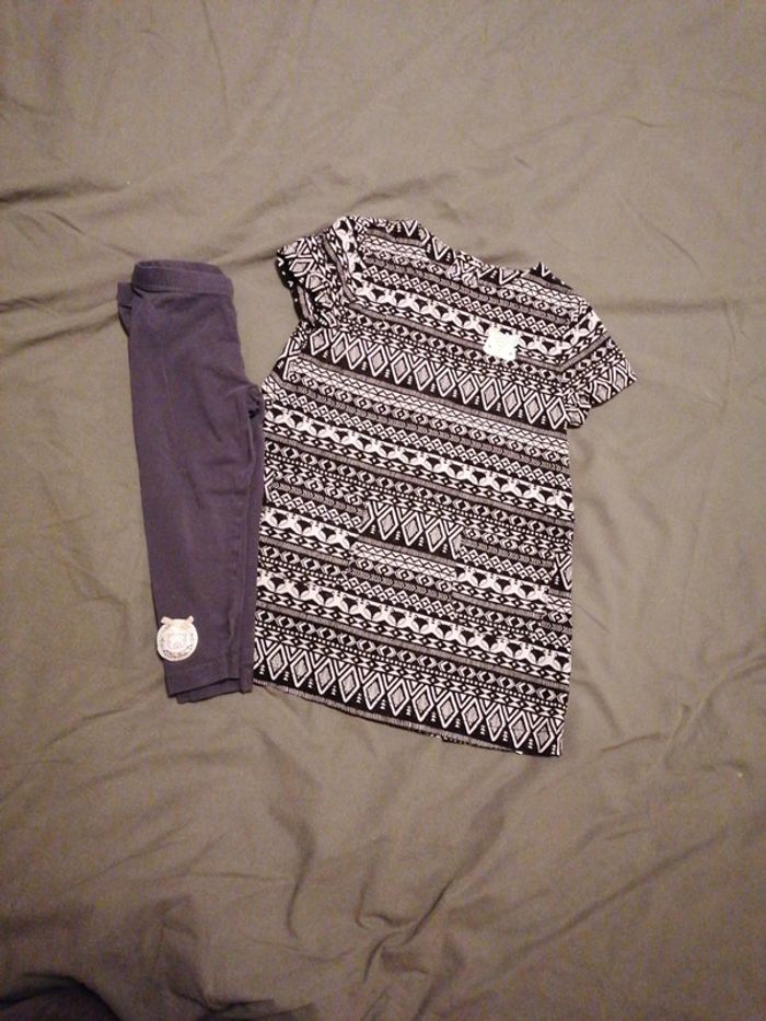 Ensemble Robe + leggins Sergent major 24mois