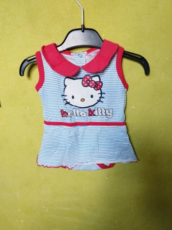 Robe avec le bodie hello Kitty