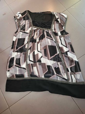 Blouse voile transparent taille 2 (38/40) i. Quing