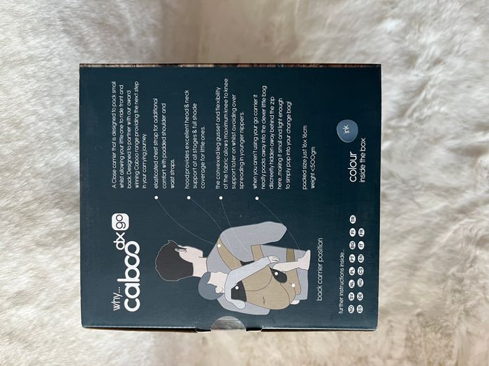 Porte bébé de marque CABOO - modèle dx go - couleur : bleu marine. Poids 6,5 à 20 kilos - photo numéro 9