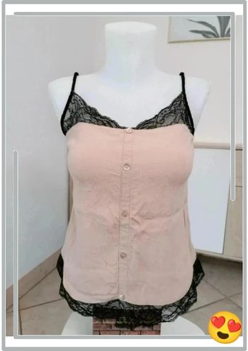 Débardeur rose dentelle Morgan S 36