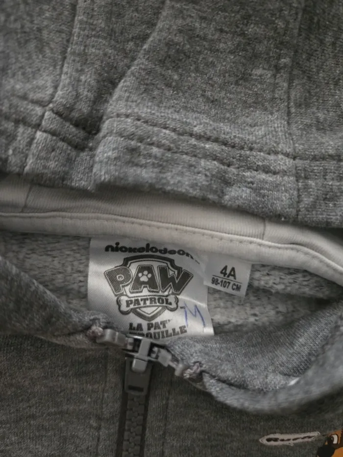 Gilet gris pat patrouille 4ans - photo numéro 2