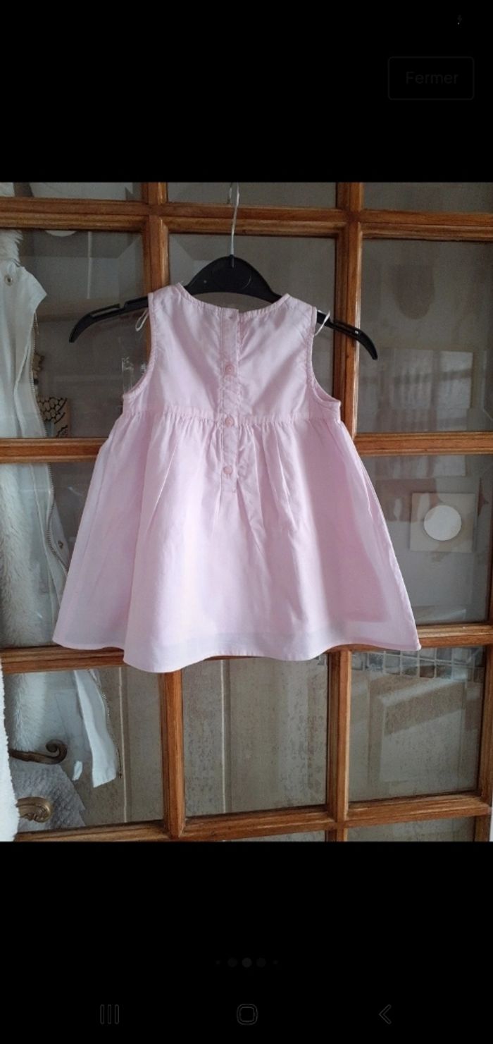 Lot de 5 jolies robes d'été bébé fille 12 mous 5 modeles - photo numéro 6