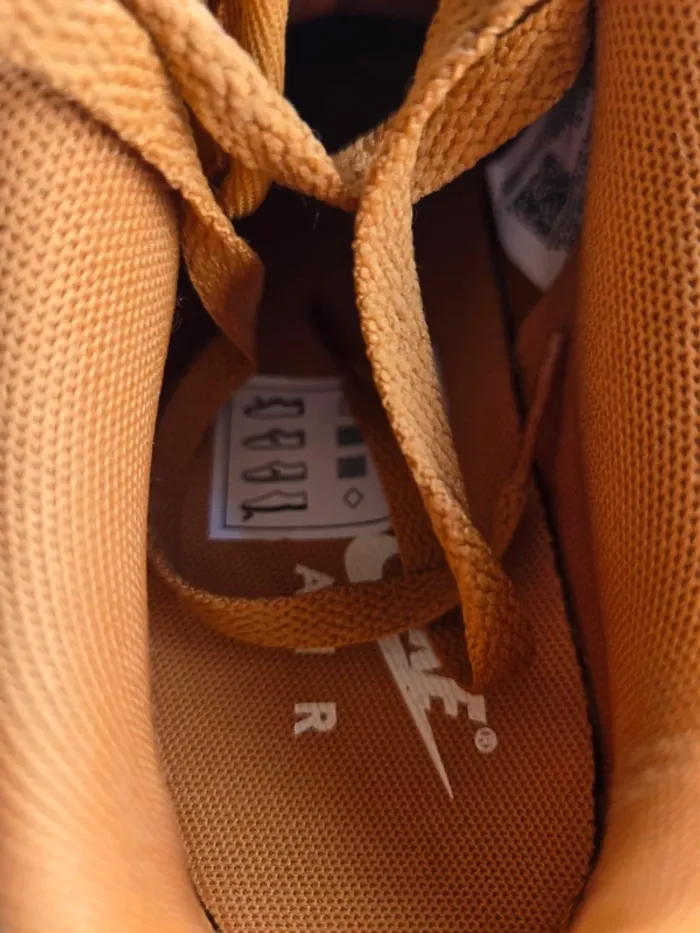 Nike air force 1 taille 38 neuves orange brun - photo numéro 6