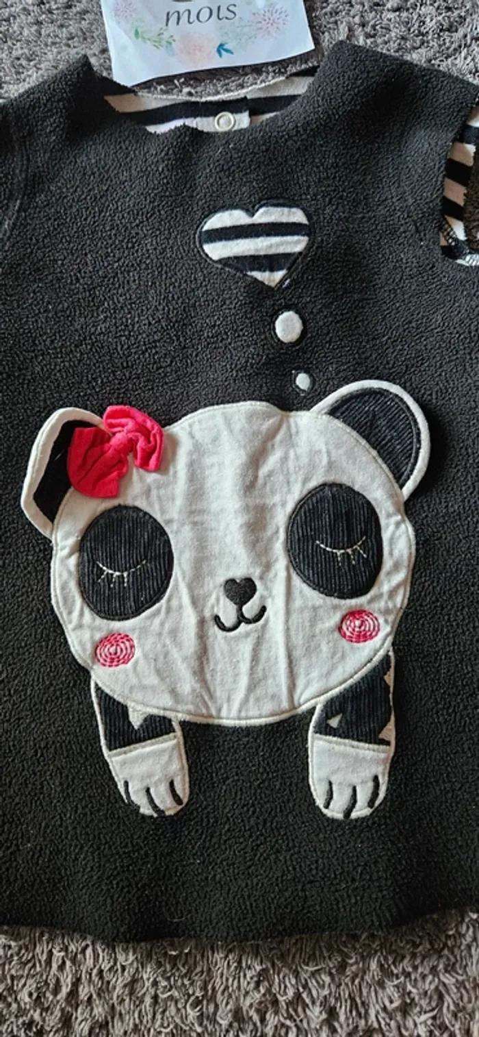 Robe hiver panda 6 mois - photo numéro 2
