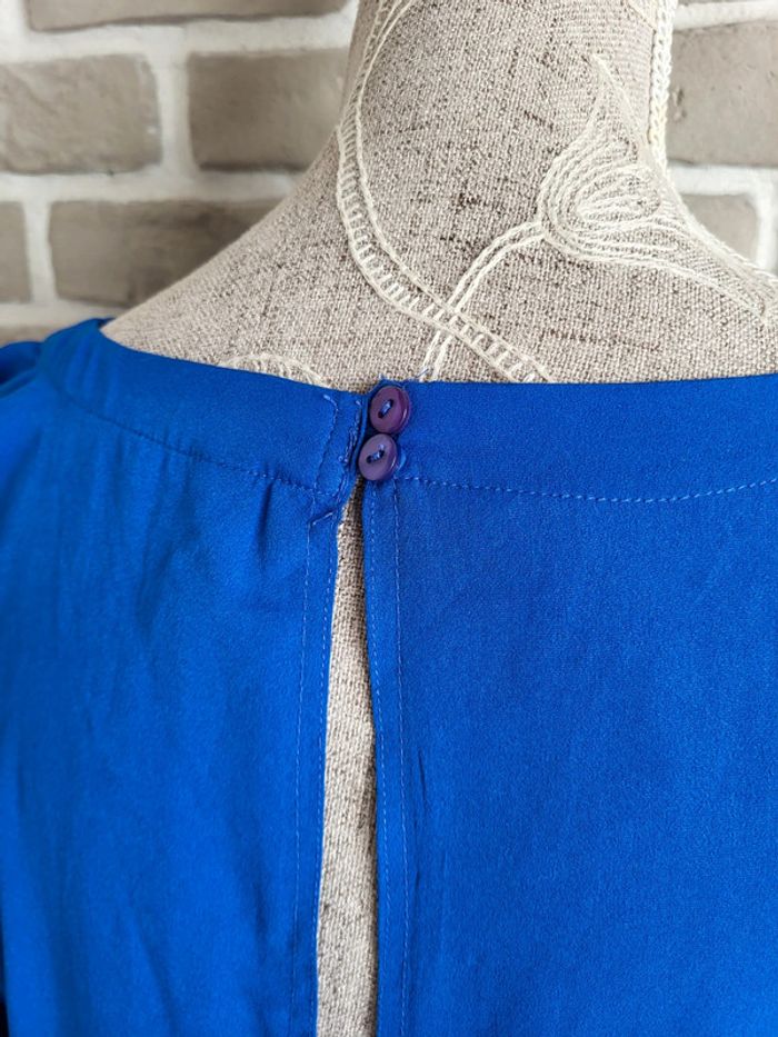 Robe tunique Vero Moda - bleu électrique satiné - photo numéro 8