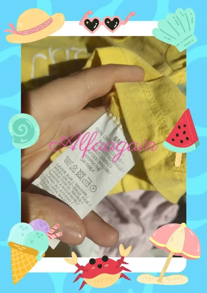 Lot t-shirts fille 6mois neufs - photo numéro 13