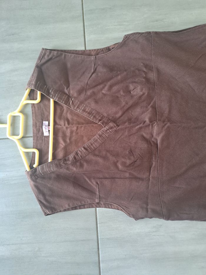Robe longue marron Grandiose Taille 50 - photo numéro 3