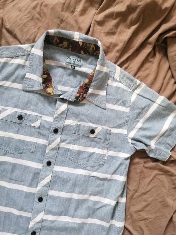 Chemise manches courtes 🩵 garçon 12 ans