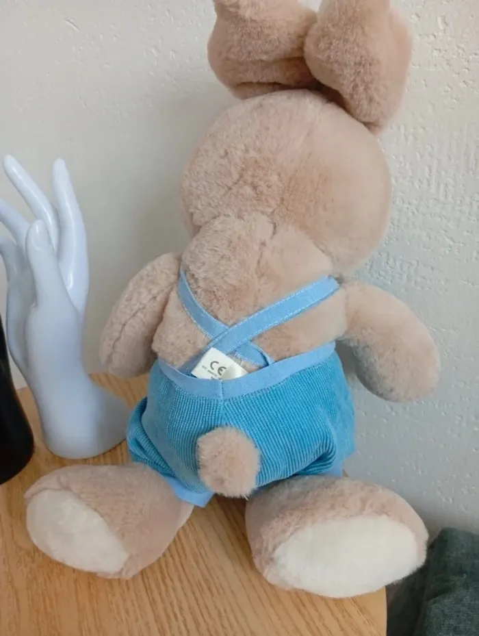 Peluche douce lapin vintage de Pâques easter's rabbit 40cm - photo numéro 4