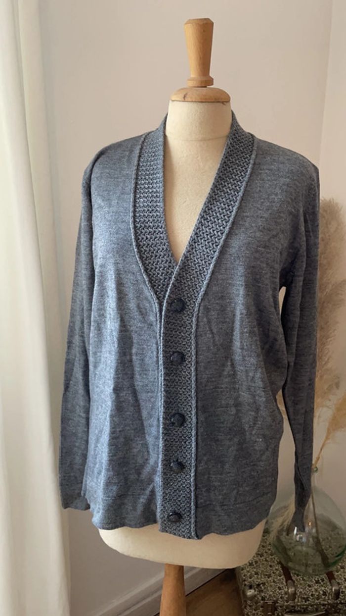 Gilet gris homme bouton Massimo Boni - taille S
