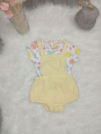 Ensemble salopette + tee-shirt 6m