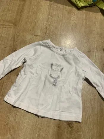 T-shirt blanc TAO 6mois/68cm