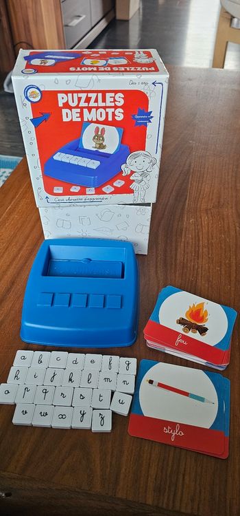 Jeu puzzles des mots dès 5ans
