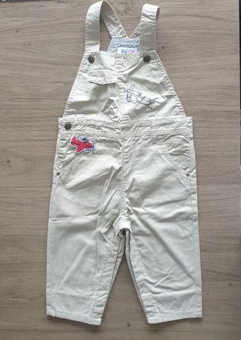 Salopette bébé, beige, taille 18 mois, La Compagnie des Petits