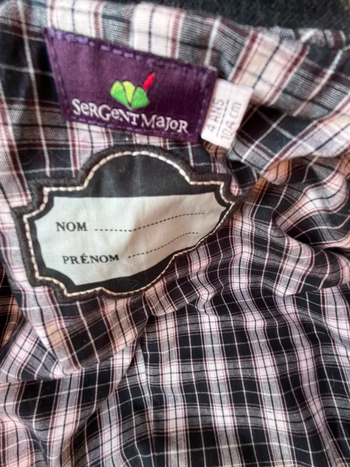 Veste en velours noir sergent major - photo numéro 4
