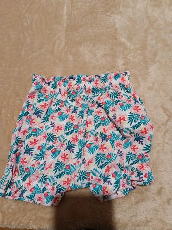 Short fleurs 6 mois