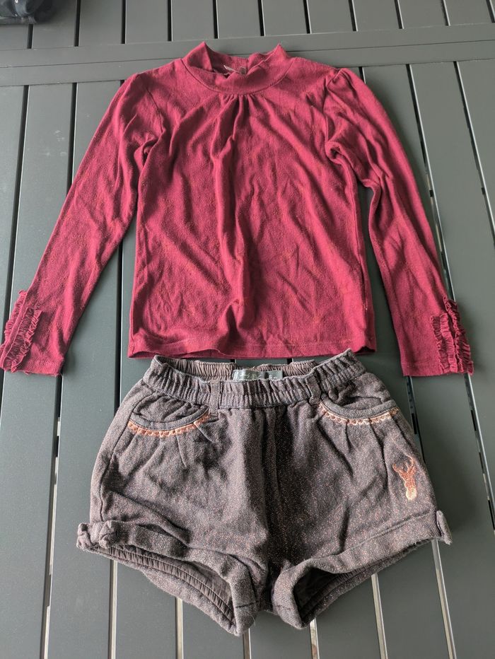 Ensemble shirt+ t shirt mi  saison hiver fille 6 ans  Orchestra