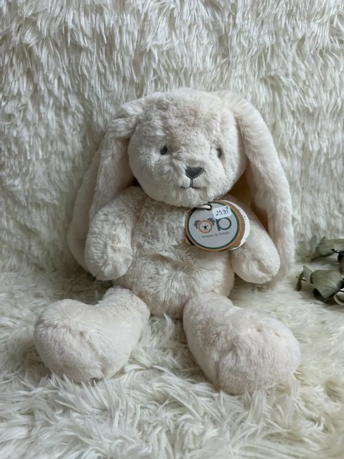 Peluche lapin blanc OB design - photo numéro 3