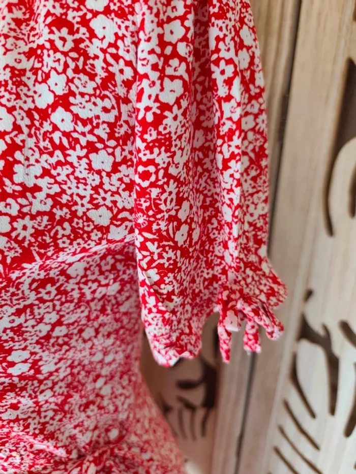 Robe imprimé fleurie portefeuille - photo numéro 8