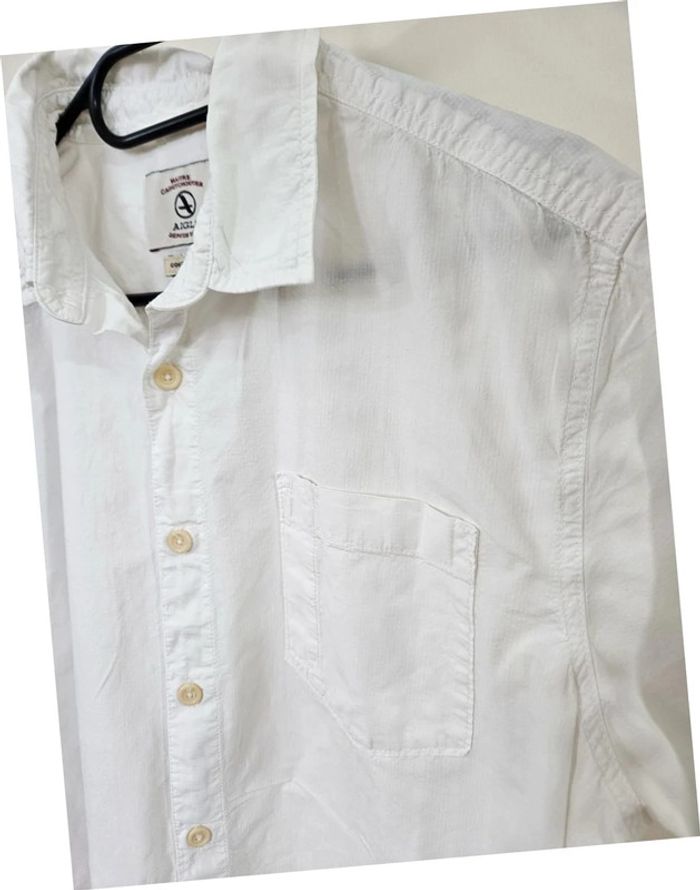 Chemise manches courtes blanche Aigle 100% coton coupe classique taille XL - photo numéro 4