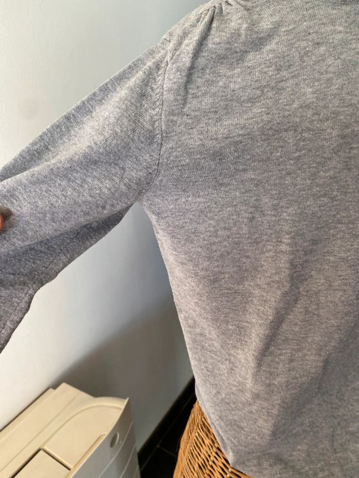 Pull Okaidi maille à col roulé gris taille 14 ans - photo numéro 6