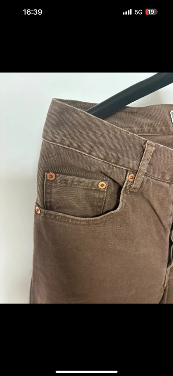 Jean Chevignon Vintage Marron - Taille 29 - Coupe Droite - photo numéro 11