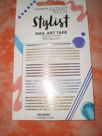 Sticker Nail art neuf dore cuivre argente MONOPRIX