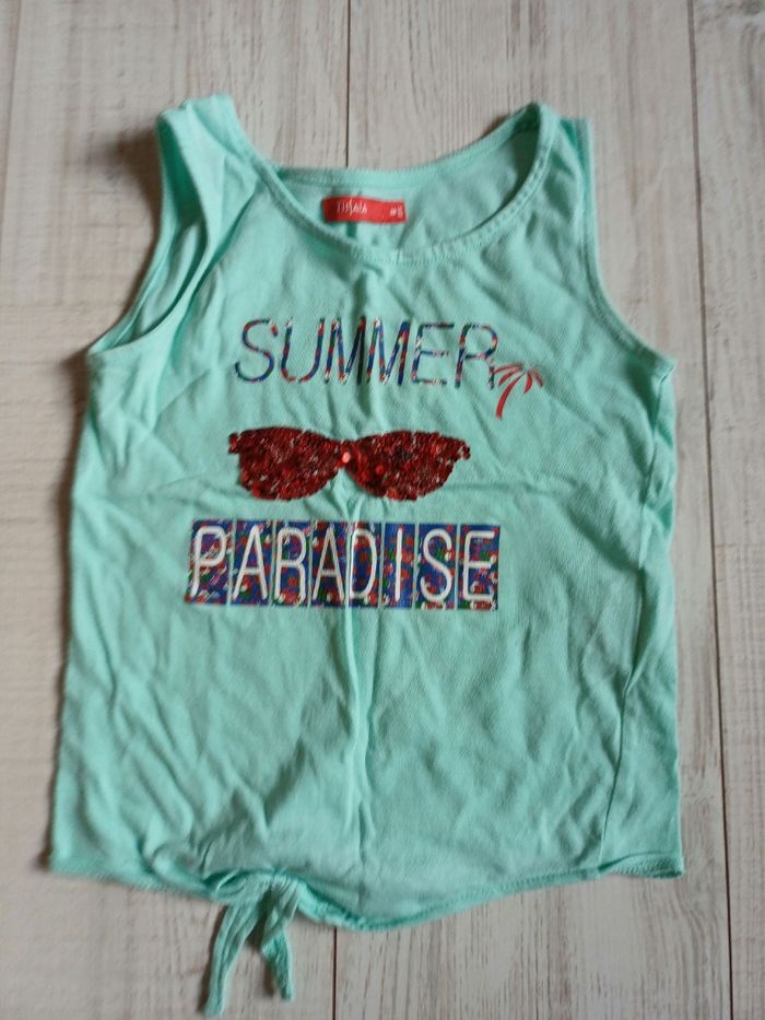 T shirt sequins 8 ans