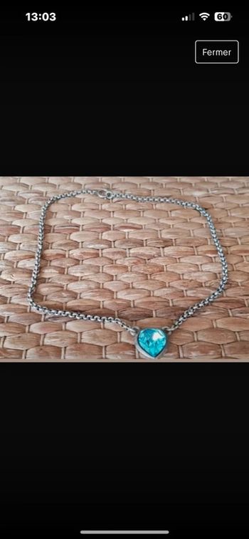 Collier scooter cœur