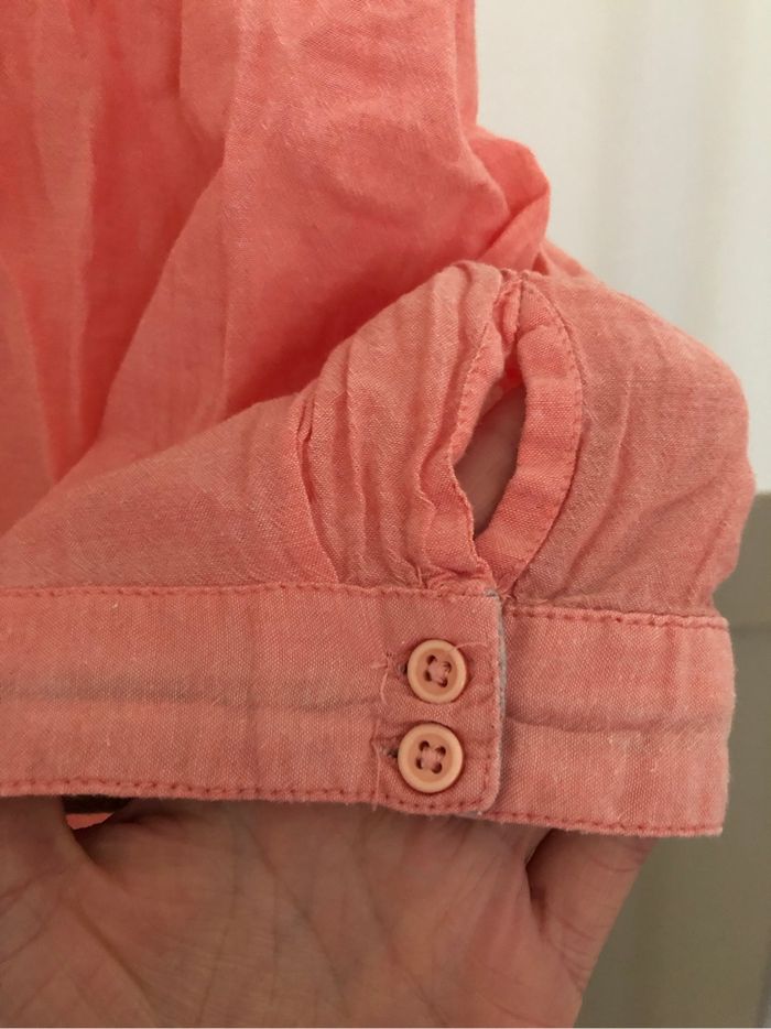 Blouse légère corail et grise - Inextenso 34/36 - photo numéro 4