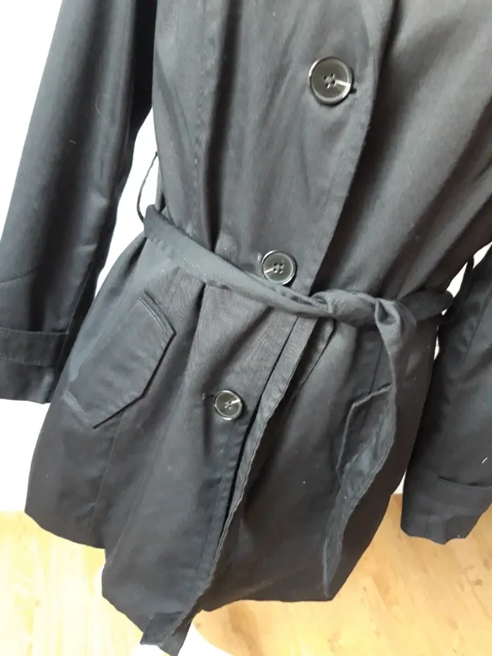 Très joli trench léger noir Vero Moda - photo numéro 3