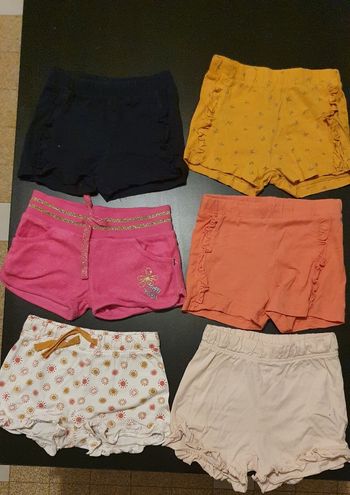 Lot de 6 shorts et de 3 culottes fille 18 mois
