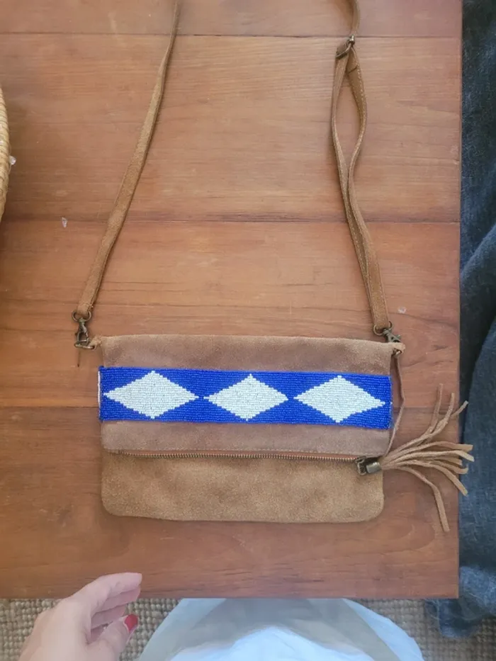 Sac à main bandoulière en daim Y2K - photo numéro 2
