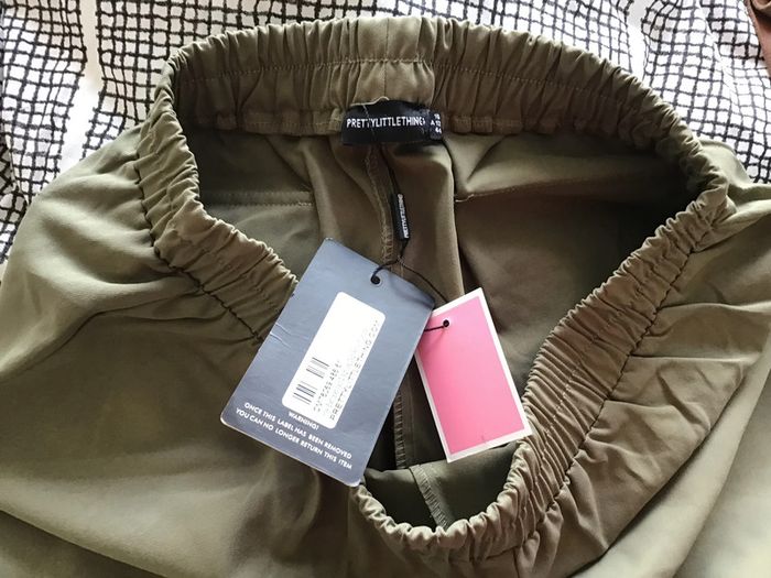 Pantalon "cargo" kaki taille élastique noté taille 16 UK = XXl, verifiez les mesures - photo numéro 4