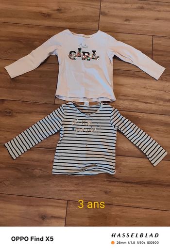 Lot de 2 tee-shirt à manches longues