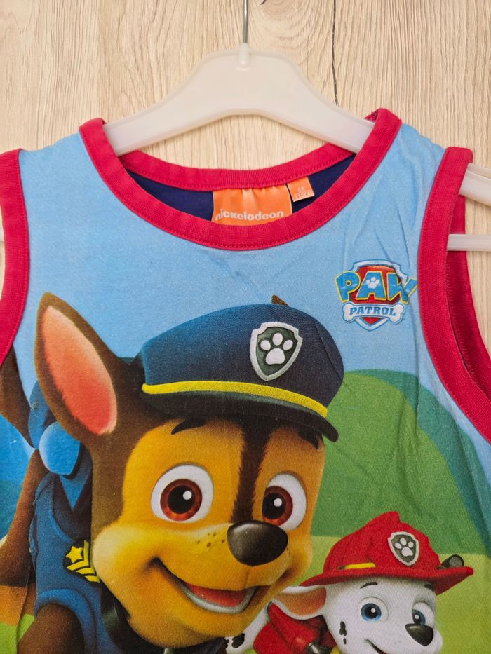 DÉBARDEUR GARÇON PAW PATROL BLEU MARINE/ROUGE TAILLE 5ANS MARQUE NICKELEDEON - photo numéro 3