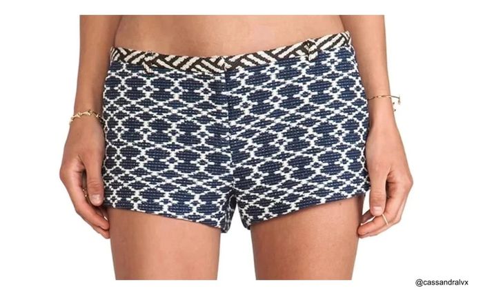 Short bleu et blanc Ba&sh - photo numéro 6