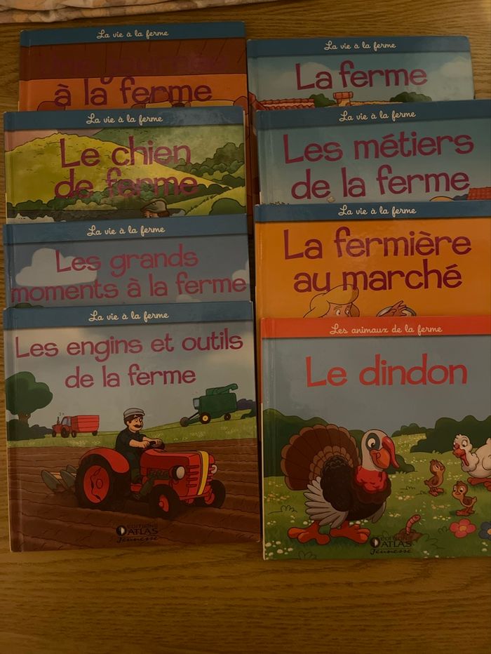 Lot de 8 livres «  L à vie à la ferme »