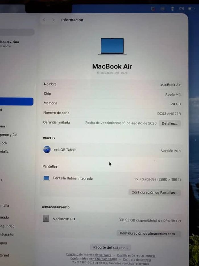 MacBook Air M4 de 2025 - photo numéro 2