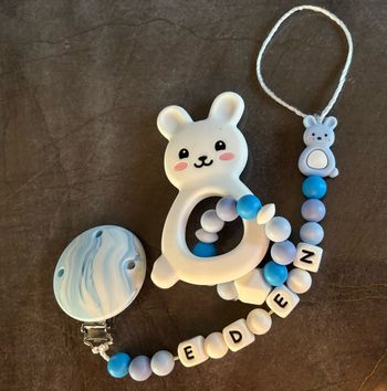 Anneaux de dentition + attache sucette