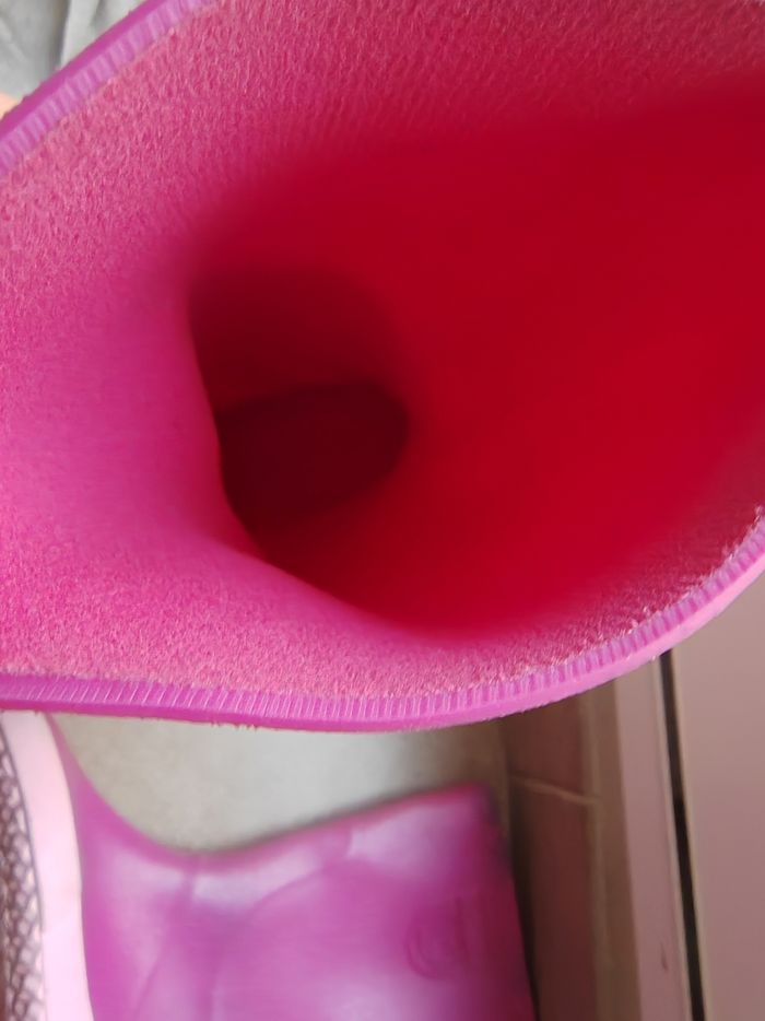 Bottes pluie fille 32 rose paillette - photo numéro 3