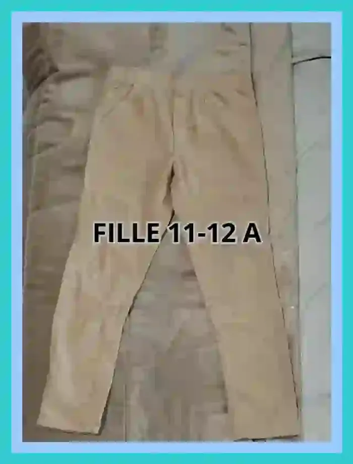 Pantalon velours côtelé MO Kids beige fille 11 à 12 ans - 7522987783 - photo numéro 5